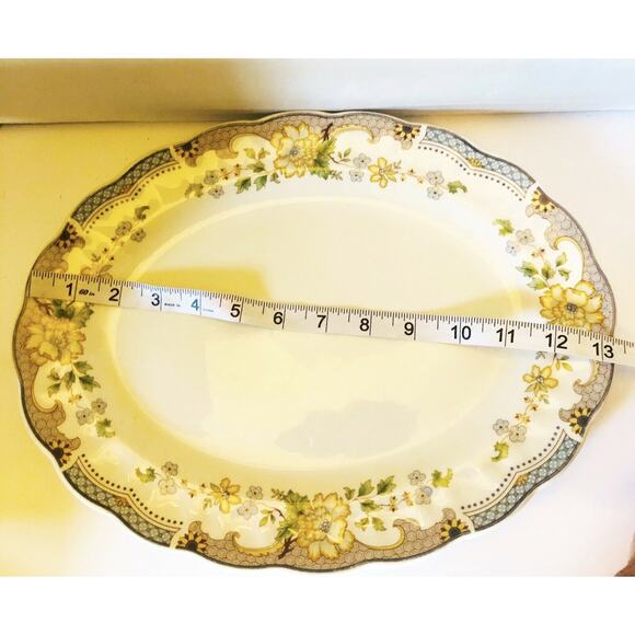 Royal Doulton Majestic Collection Temple Garden Oval Platter 13 Inches Farmhouse - Picture 7 of 7